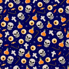 Halloween Skull Candy Adhesive Vinyl-1