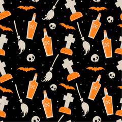 Spooky Halloween 3 Pattern Adhesive Vinyl-1