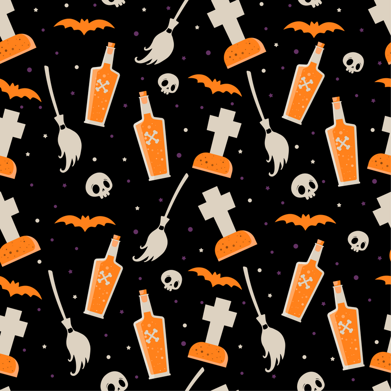 Spooky Halloween 3 Pattern Adhesive Vinyl-1