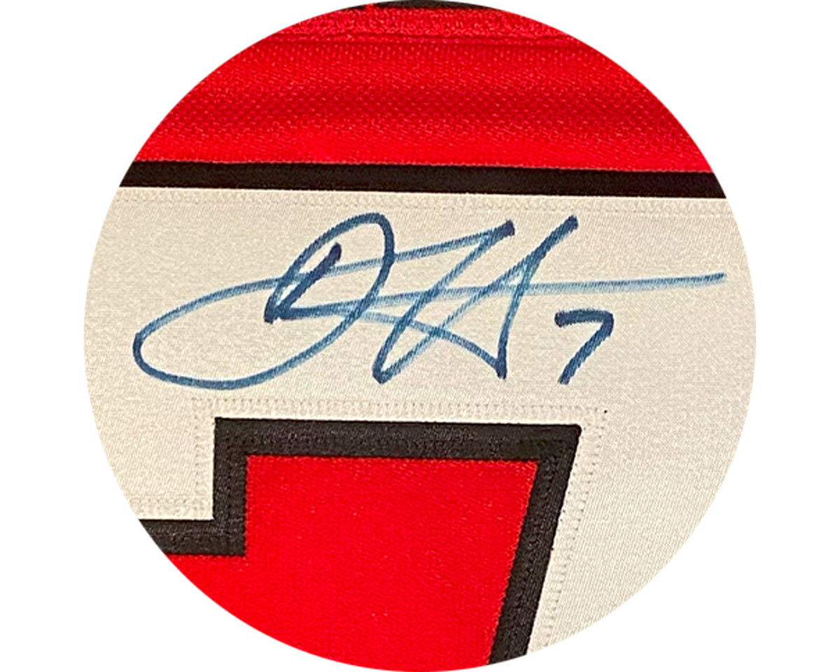 Dougie Hamilton Autographed New Jersey Devils Home Red Adidas Jersey-2