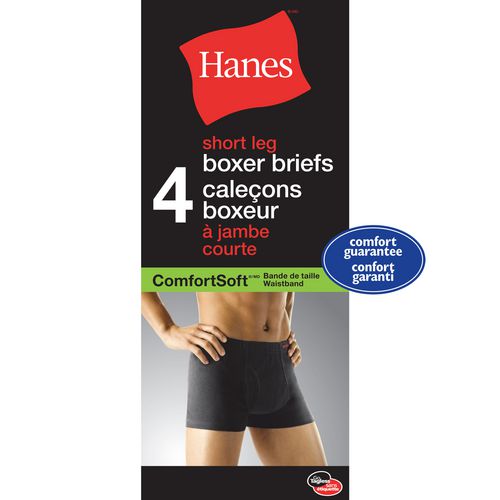 Men's Hanes 4-Pack Tagless Boxer Briefs X-Large
