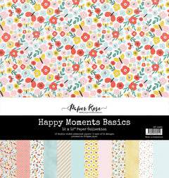Collection de papiers 30x30 Happy Moments Basics 34965-1
