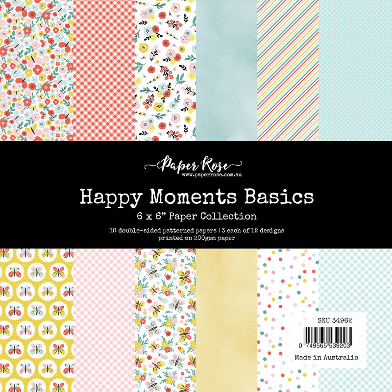 Collection de papiers Happy Moments Basics 6x6 34962-1