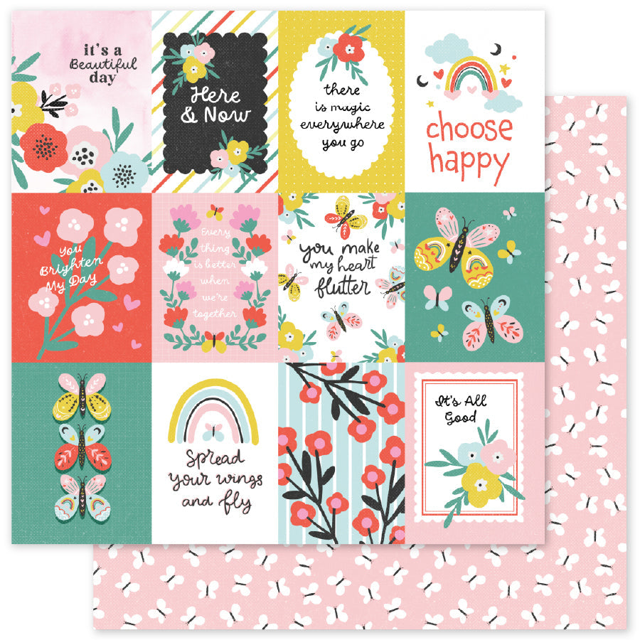 Happy Moments Papier 30,5 x 30,5 cm (Lot de 12) 34953-1