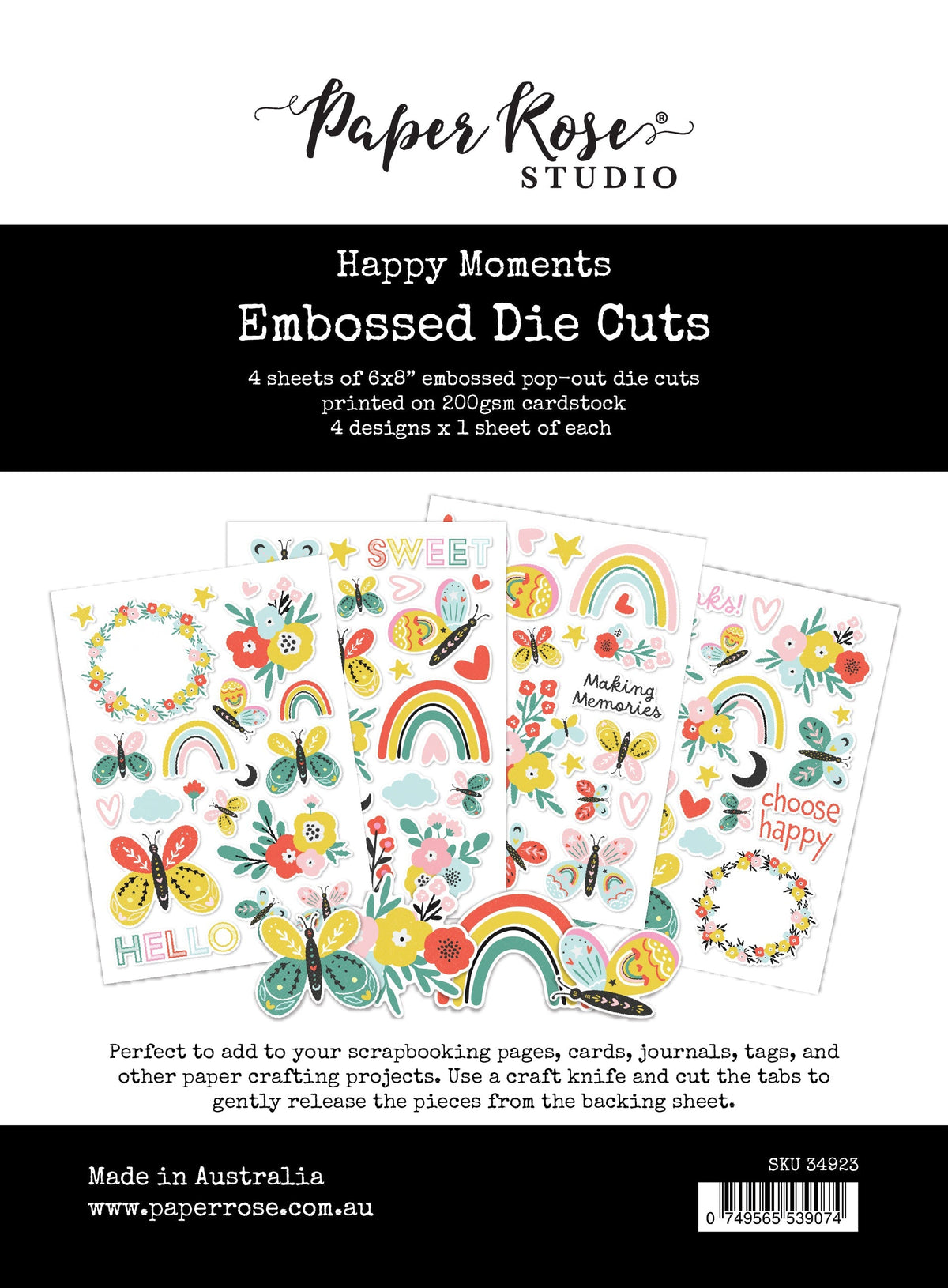 Troqueles con relieve Happy Moments 34923