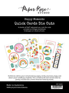 Matrices de découpe pour cartes rapides Happy Moments 34935-1