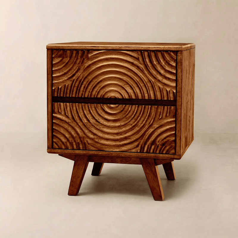 Harmony Solid Wood Nightstand-1