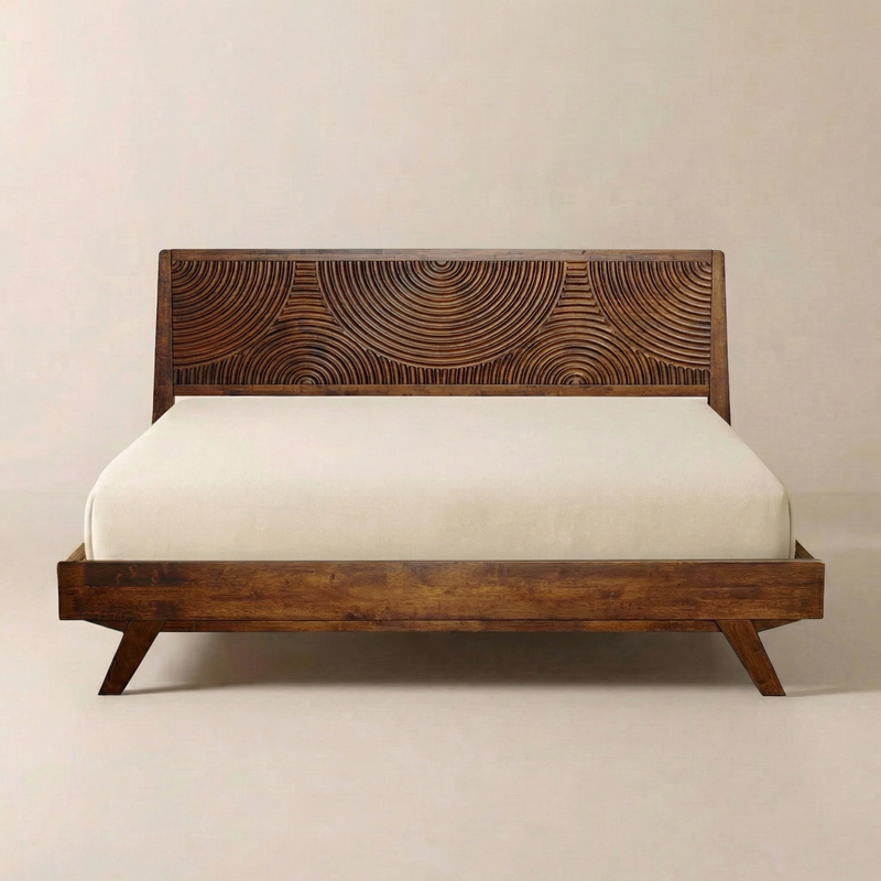 Base de cama de madera maciza Harmony-1