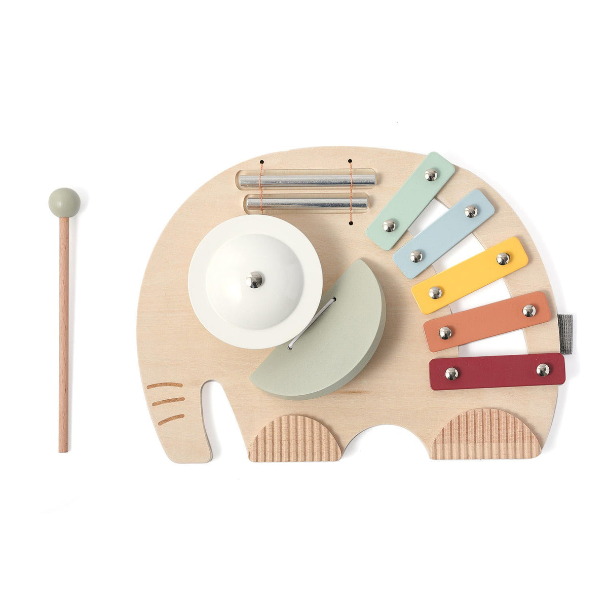 Elephant Musical Activity Board -- 5 in 1 Musical Toy | Wild Baby-2