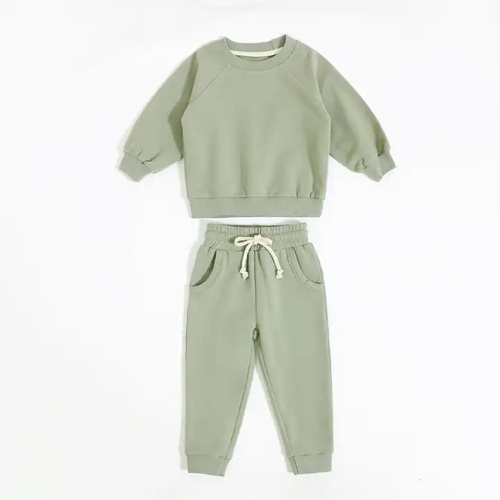 Sweat Suit Set - Mint Green-1