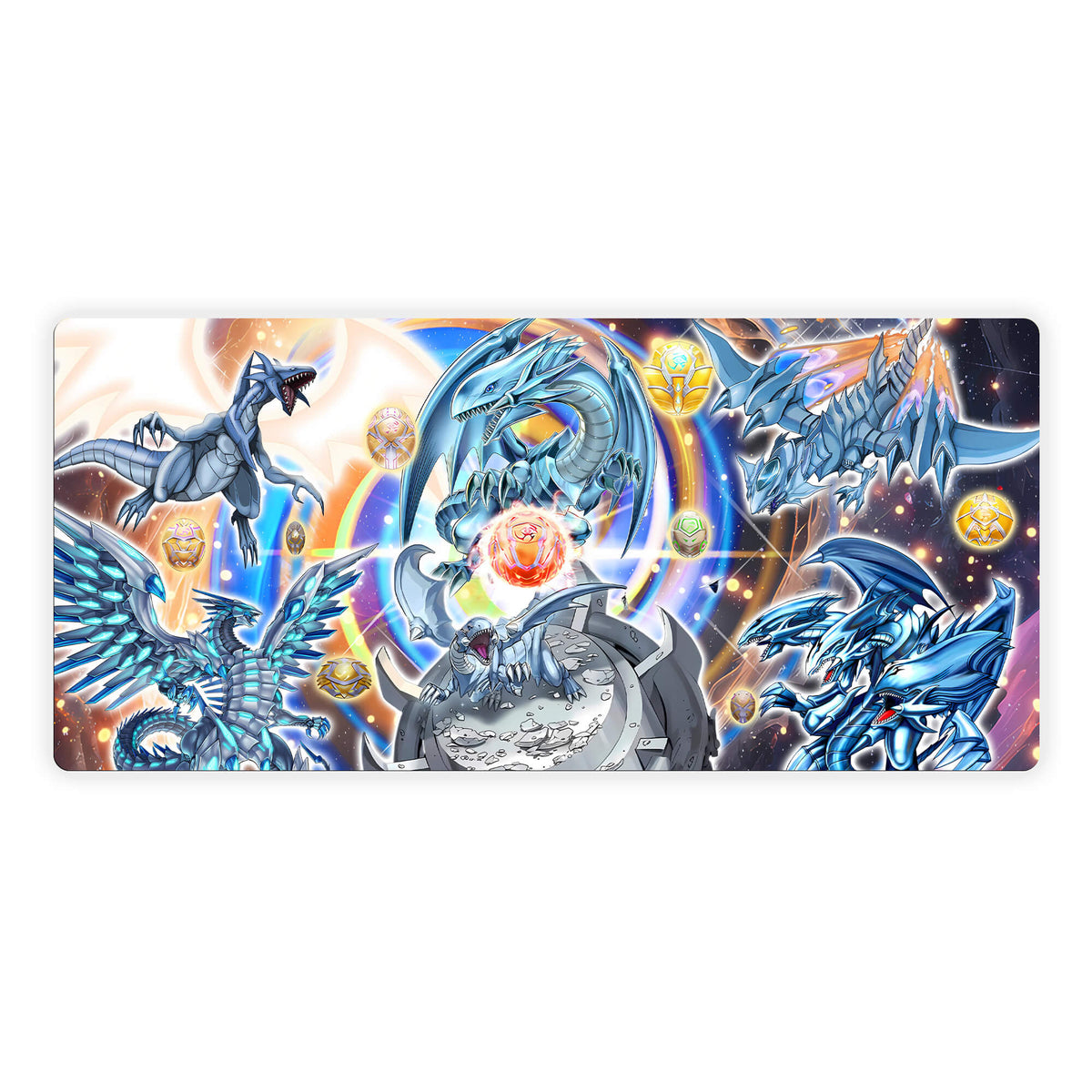 Heratic Seals Blue Eyes White Dragon Mouse Pad-1