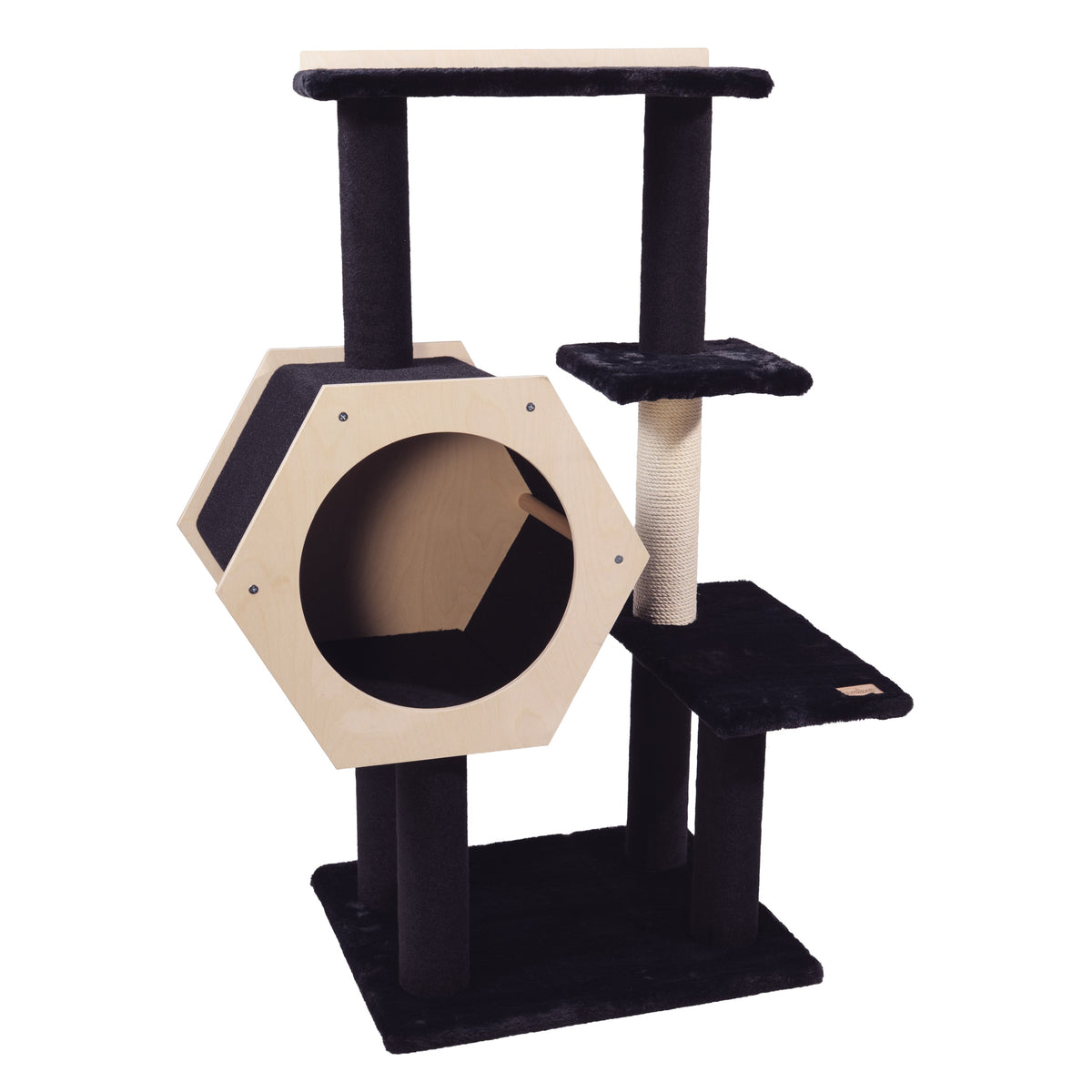 Hexagon House - 4-Level Cat Tree-3
