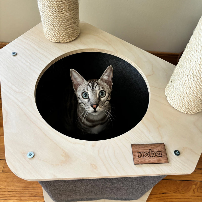The Lodge Hideout - 2-Level Cat Tree-4