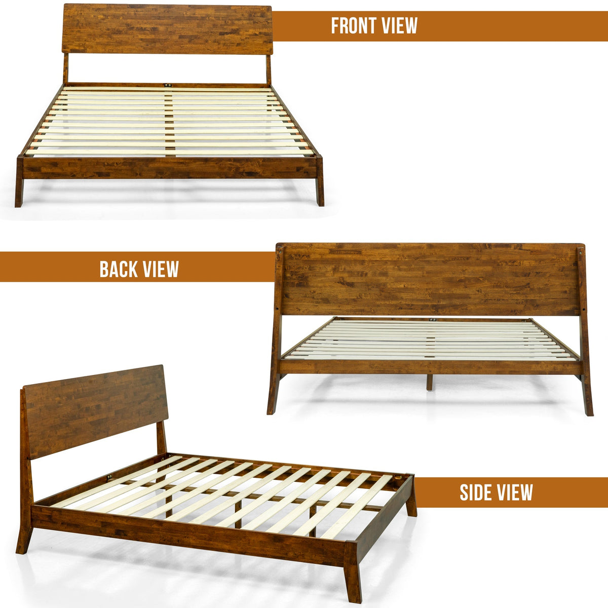 Base de Cama de Madera Maciza Serenity-15