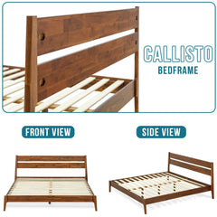 Callisto Solid Wood Bed Frame-17