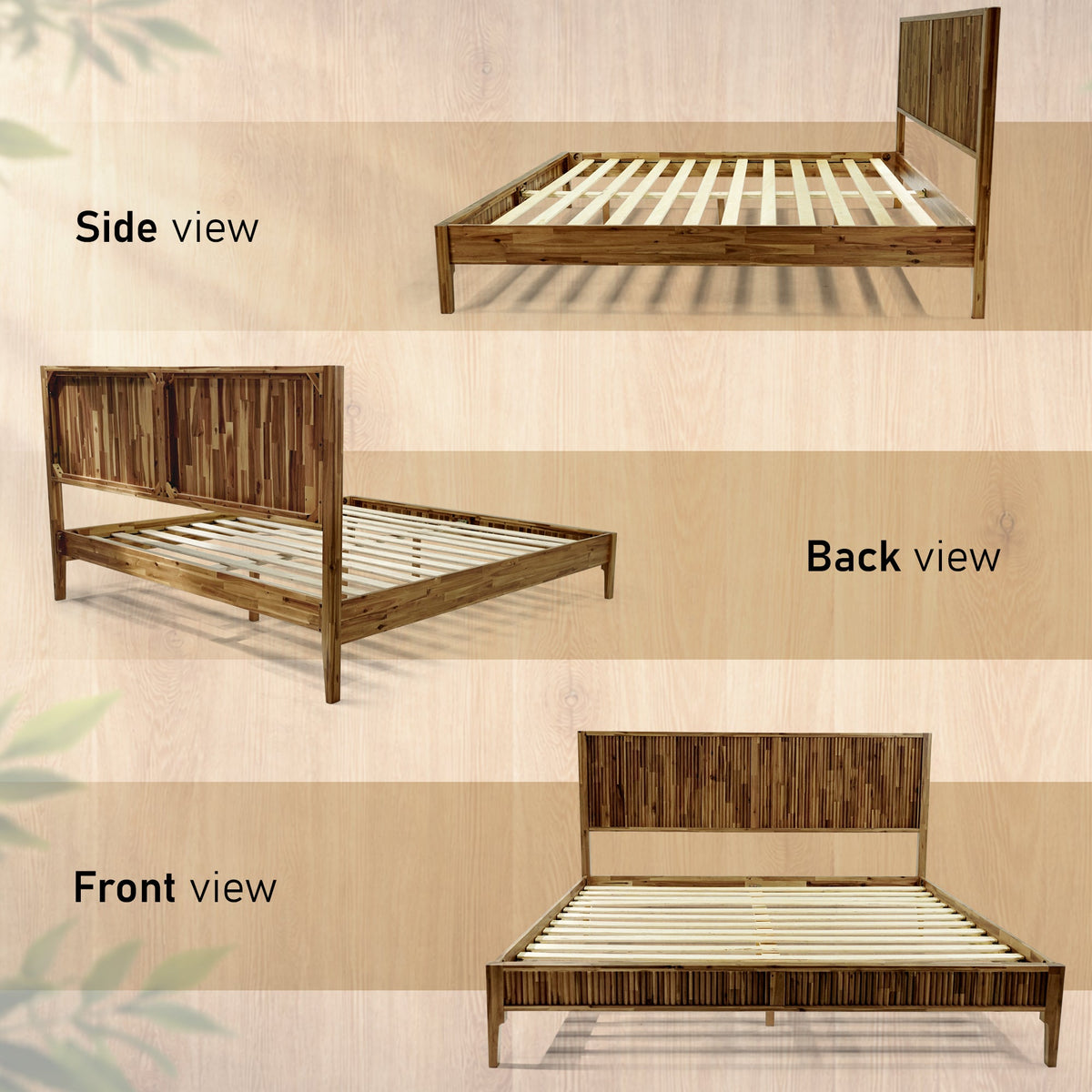 Bosk Solid Wood Bed Frame-9
