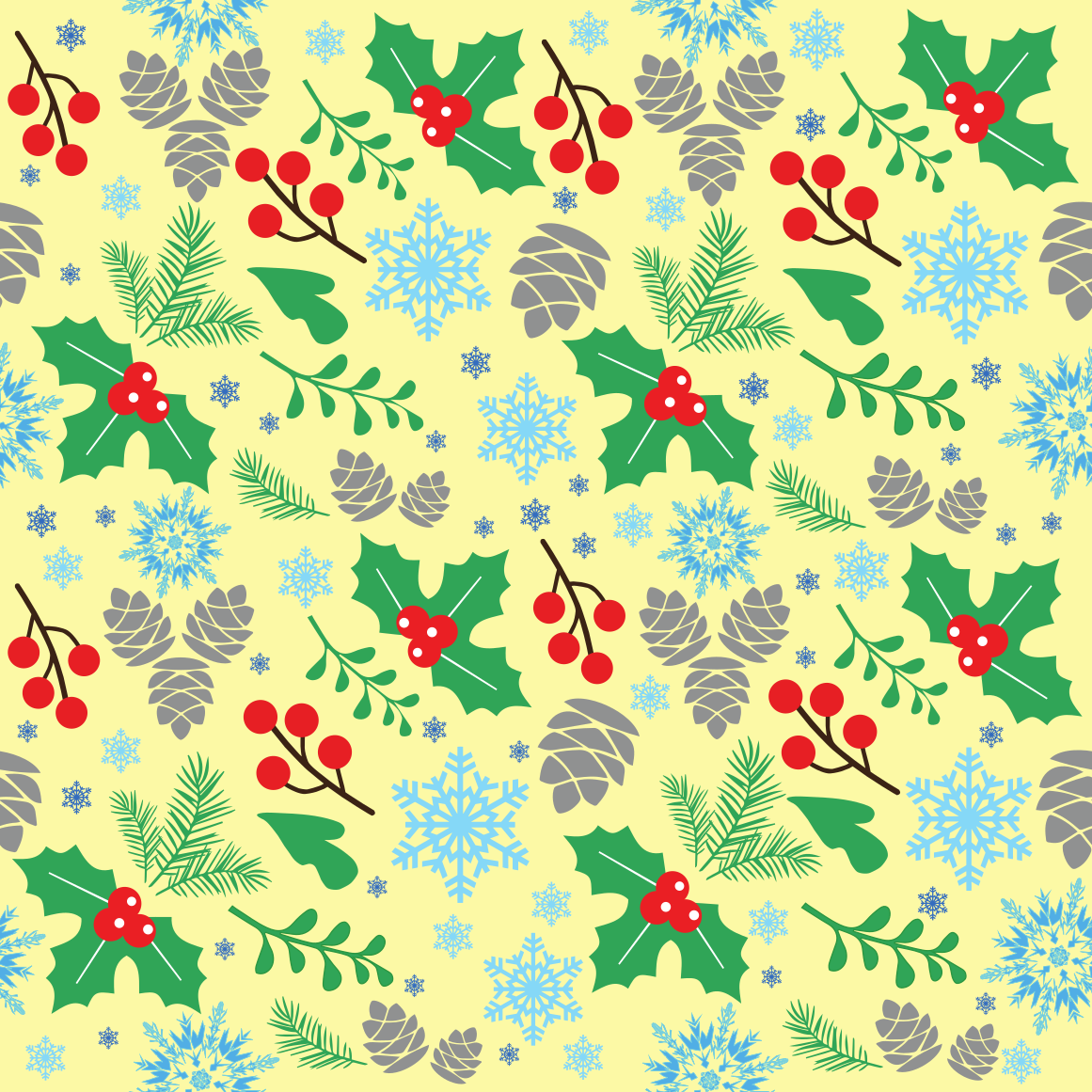 Craft HTV  Holly Berries - Christmas Pattern 1-1