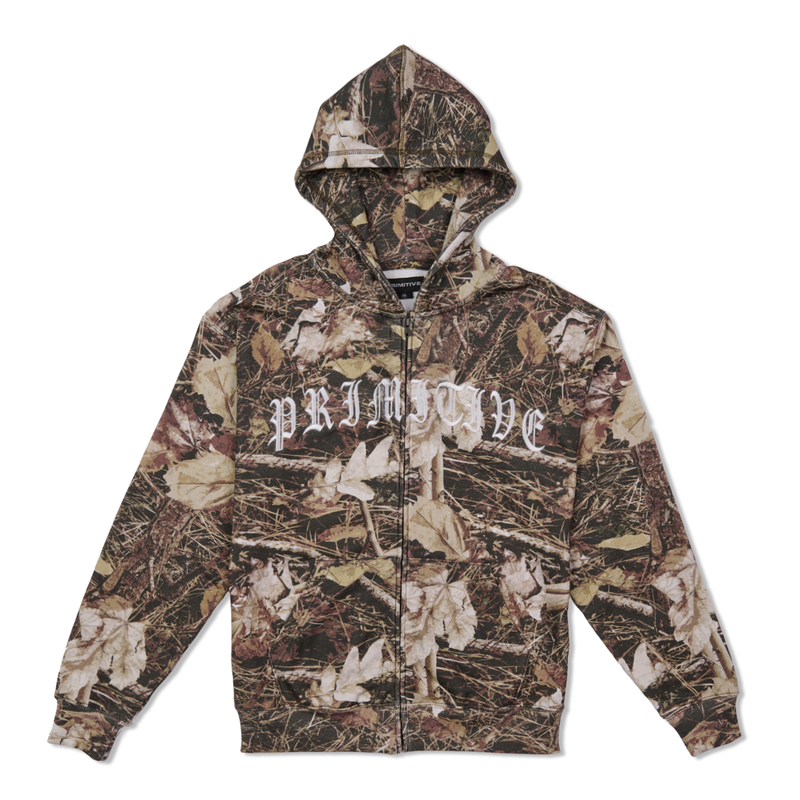 Primitive 'Shaw OG' Zip-Up Hoodie - Real Tree Camo-1