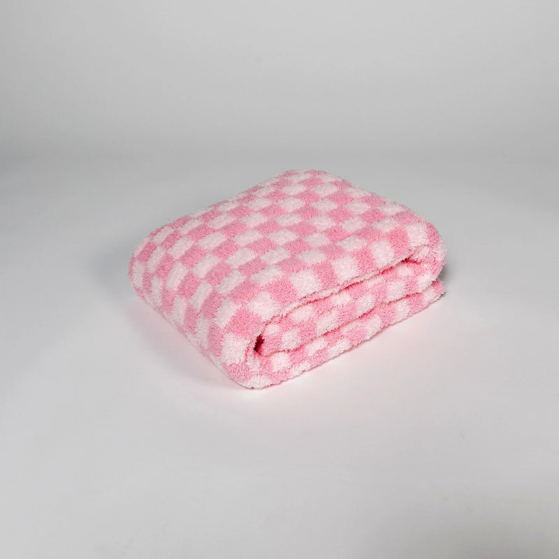 Cotton Candy Check Print Toddler Blanket-7
