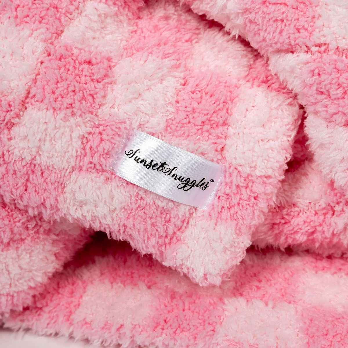 Cotton Candy Check Print Toddler Blanket-8