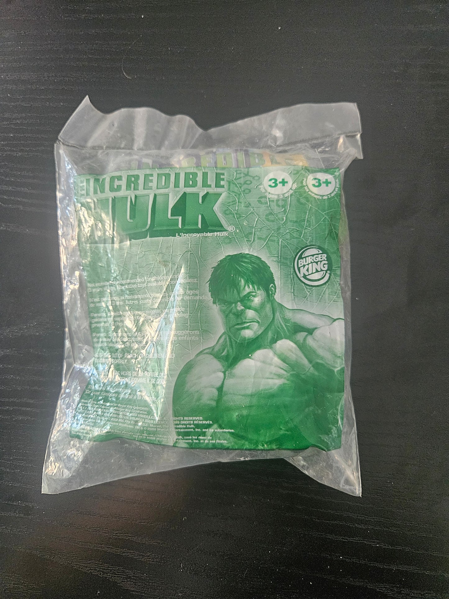 2008 Marvel The Incredible Hulk Burger King Kid's Meal Toy