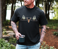 Hunting Triangles Unisex T-shirt-2