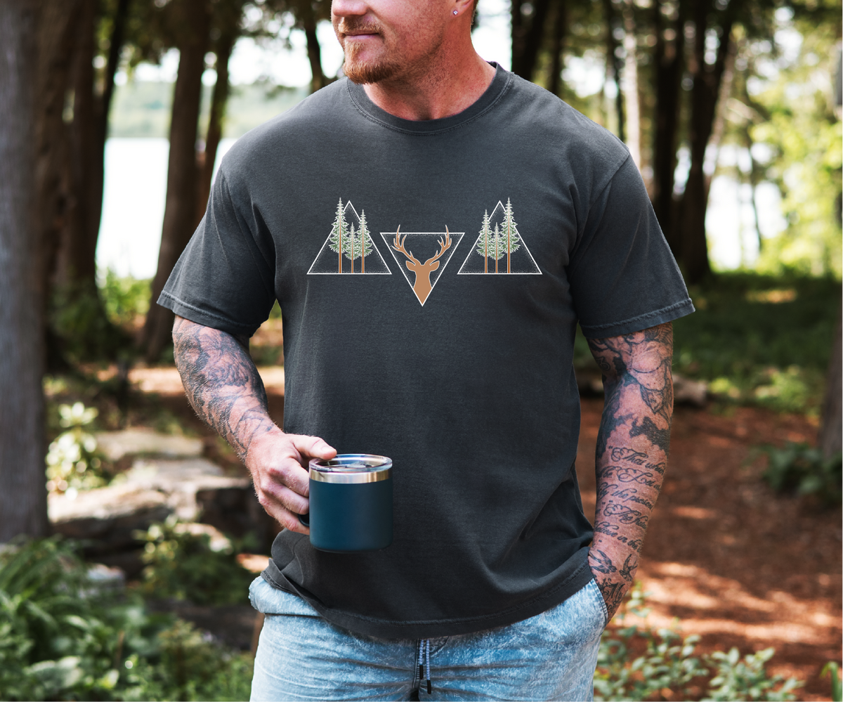 Hunting Triangles Unisex T-shirt-1