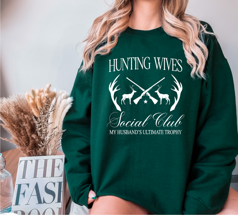 Hunting Wives Social Club Unisex Crewneck-1