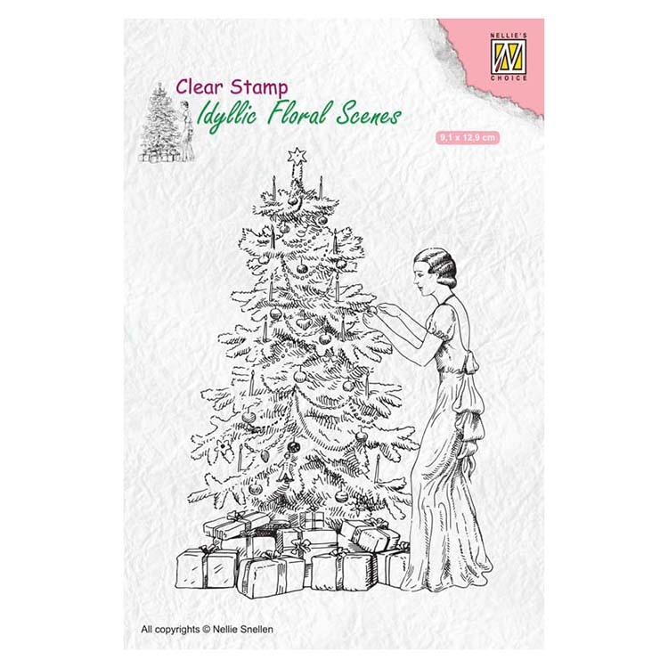 Nellie's Choice Clear Stamp Vintage Christmas-1