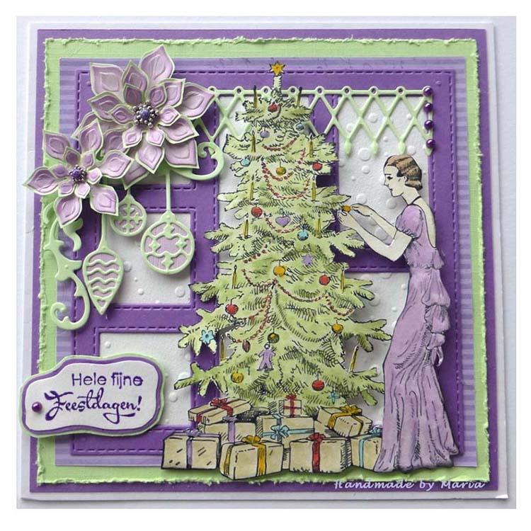 Nellie's Choice Clear Stamp Vintage Christmas-2