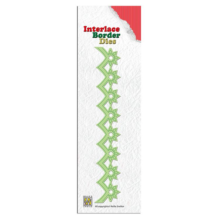 Interlace Border Dies - Christmas Flowers-1