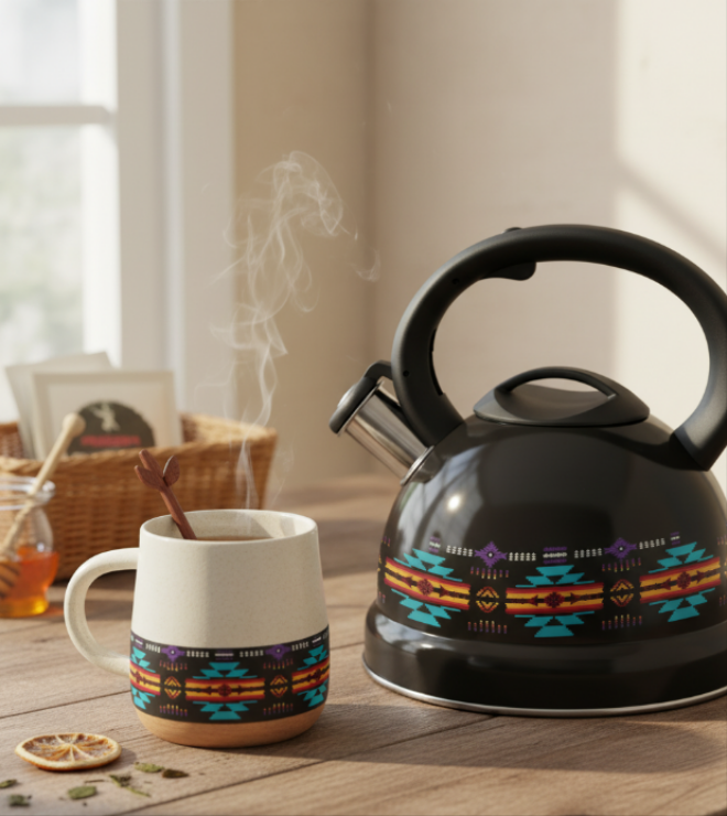 Black 3L Stainless Steel Tea Kettle-3