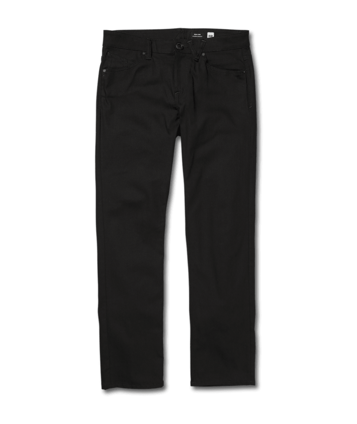 Volcom 'Solver' Jeans - Black On Black-1