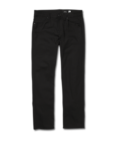 Volcom 'Solver' Jeans - Black On Black-1