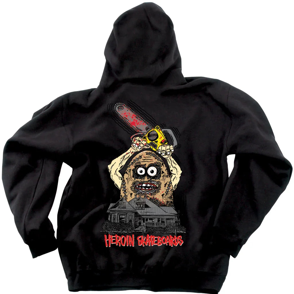 Heroin Skateboards 'Teggxas Chain' Hoodie - Black-2