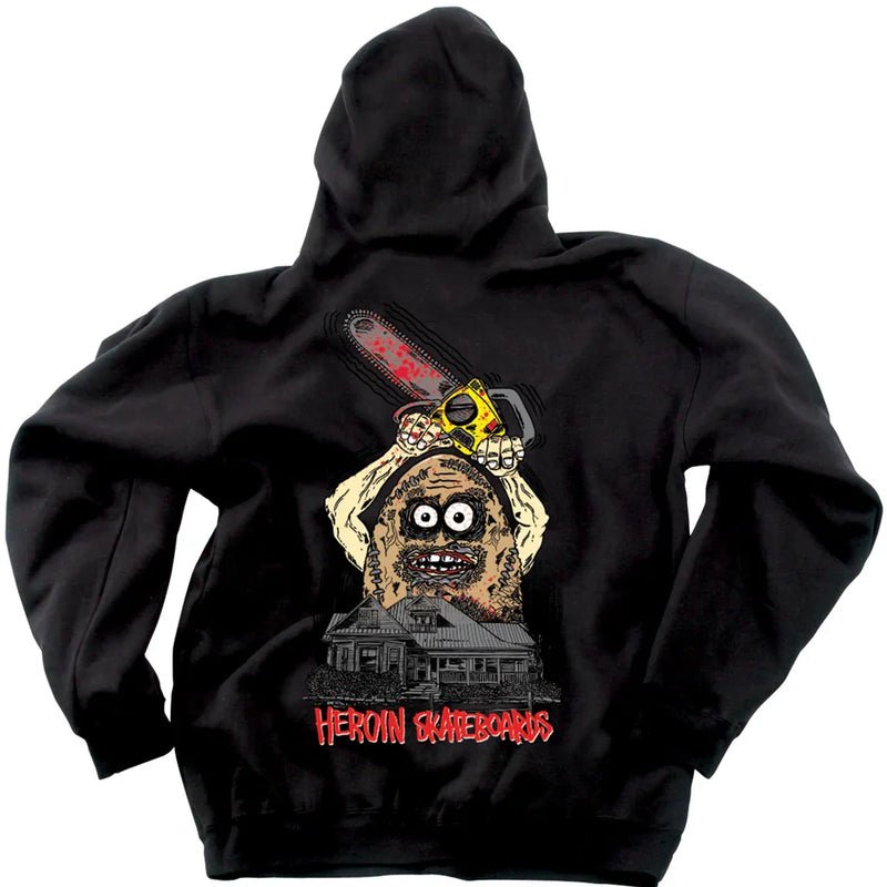 Heroin Skateboards 'Teggxas Chain' Hoodie - Black-2