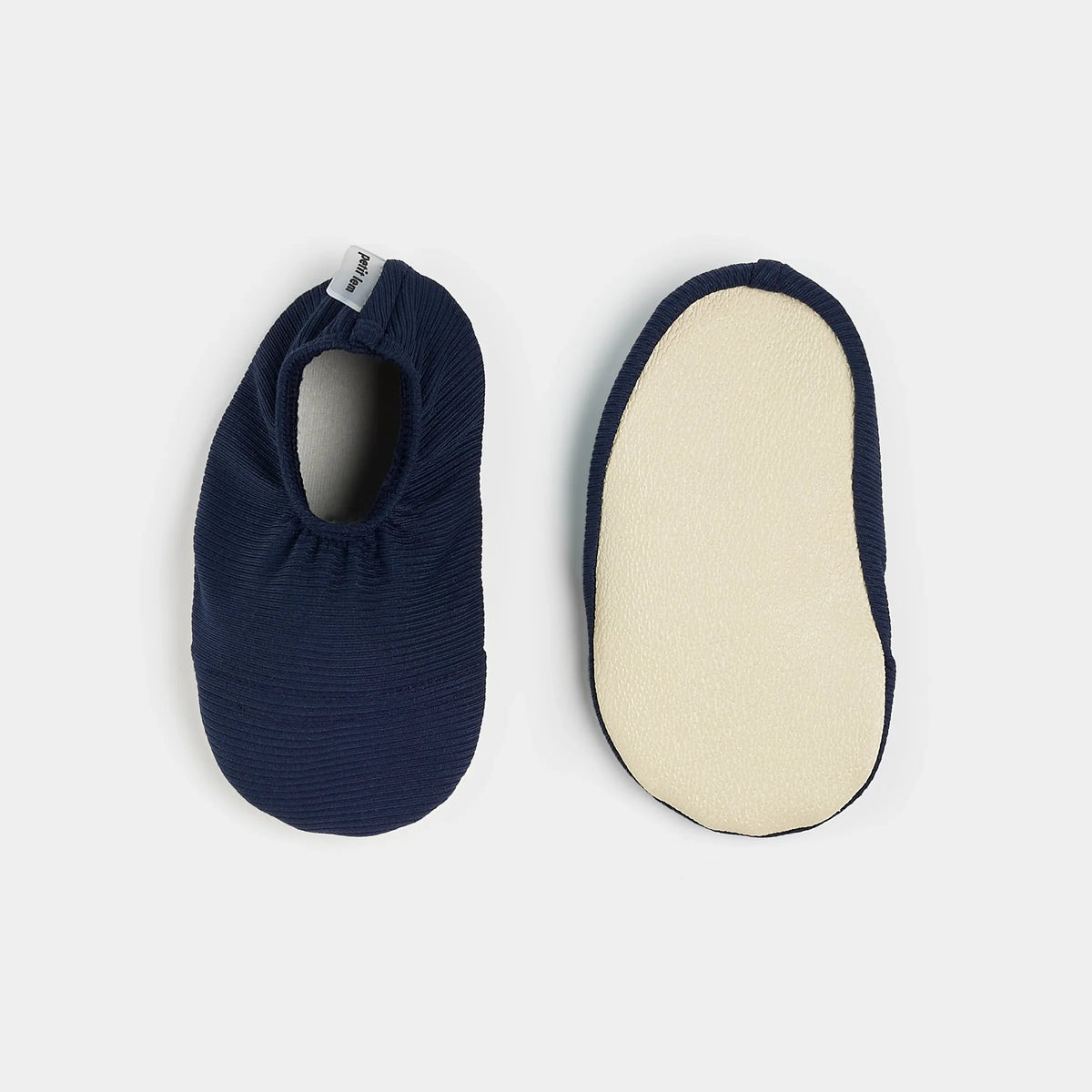 Dress Blues Ribbed Swim Slippers | Petit Lem-2