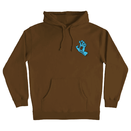 Santa Cruz 'Screaming Hand' Hoodie - Brown-1