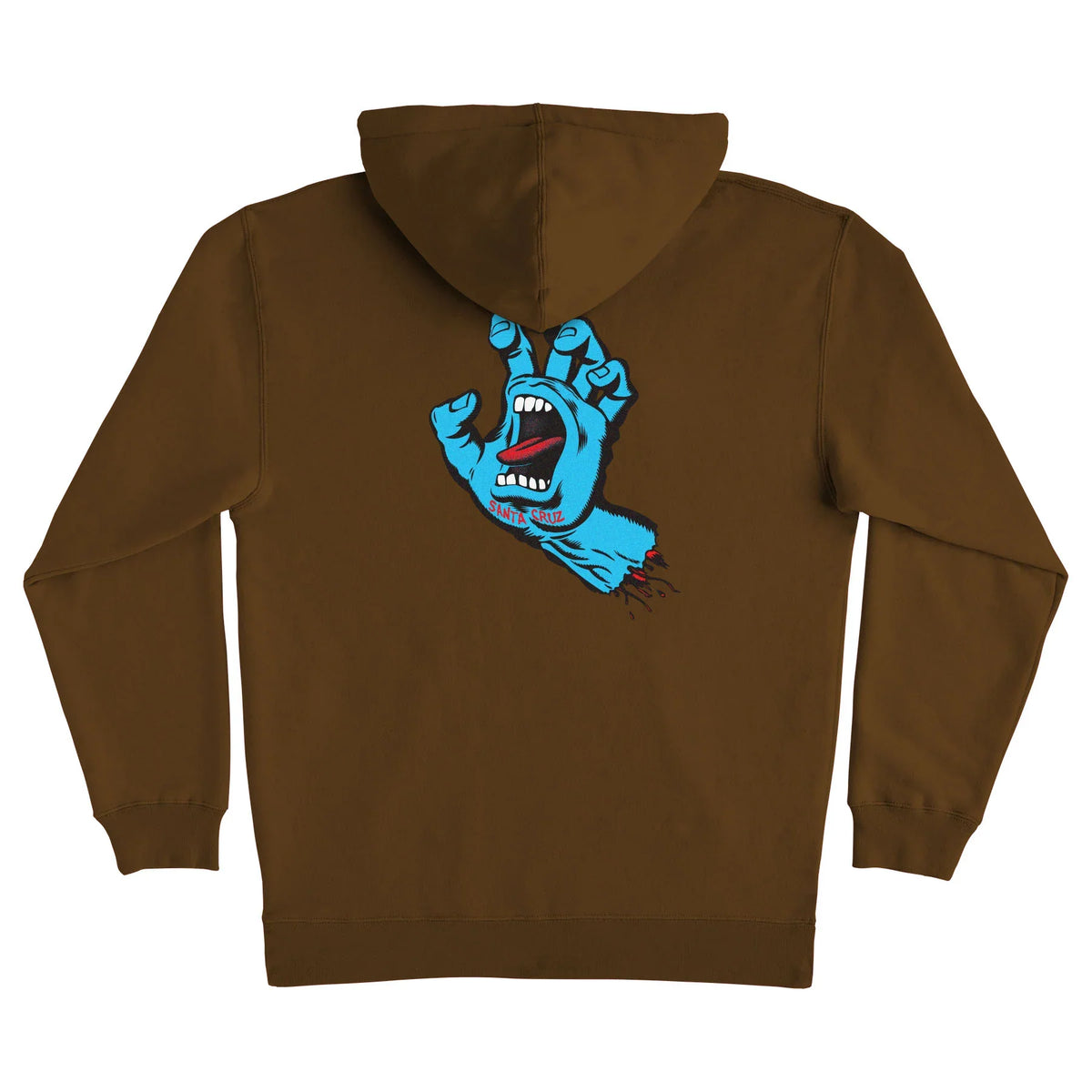 Santa Cruz 'Screaming Hand' Hoodie - Brown-2