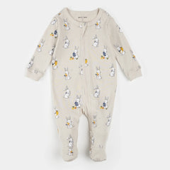 Egg Hunt Print on Crème Sleeper | Petit Lem-3