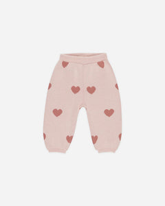Heart Knit Sweater & Pant Set | Quincy Mae | Bubblegum-4