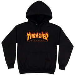 Thrasher 'Flame Logo' Hoodie - Black-1