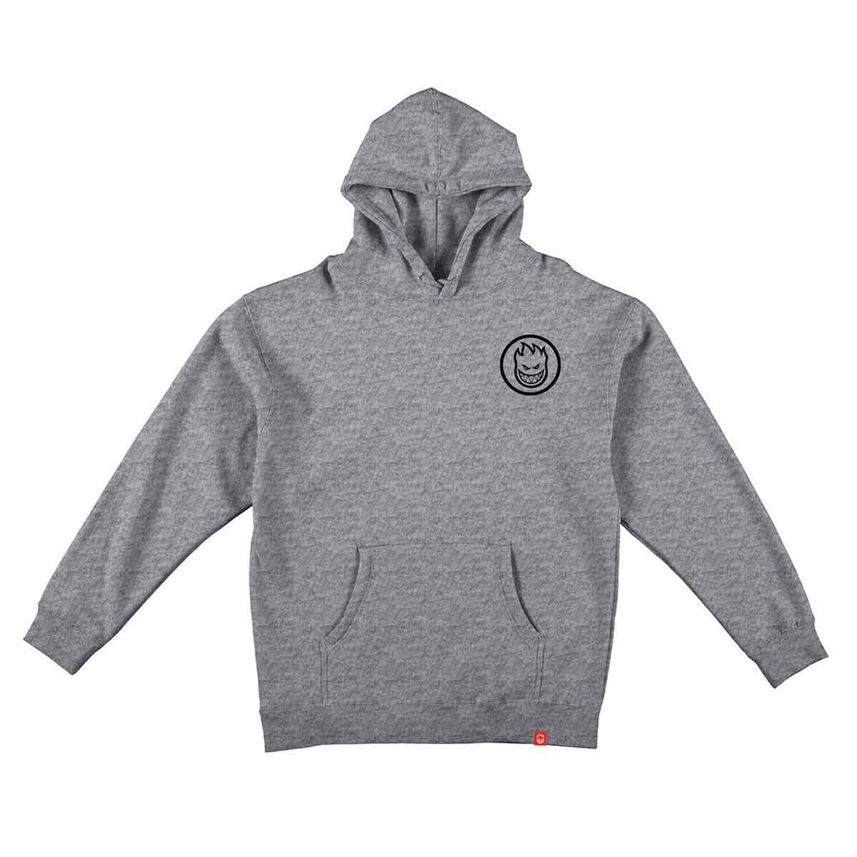Spitfire 'Swirled Classic' Hoodie - Grey/Black-1