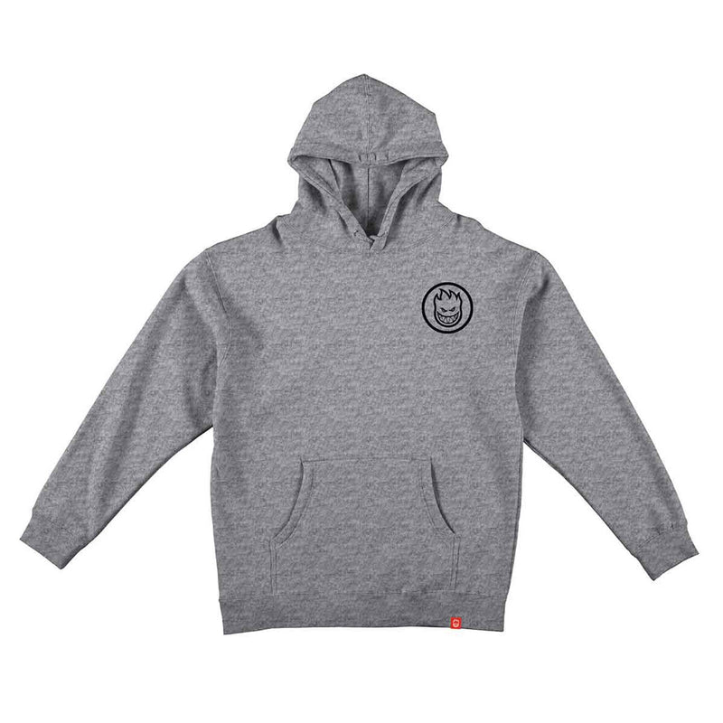 Spitfire 'Swirled Classic' Hoodie - Grey/Black-1