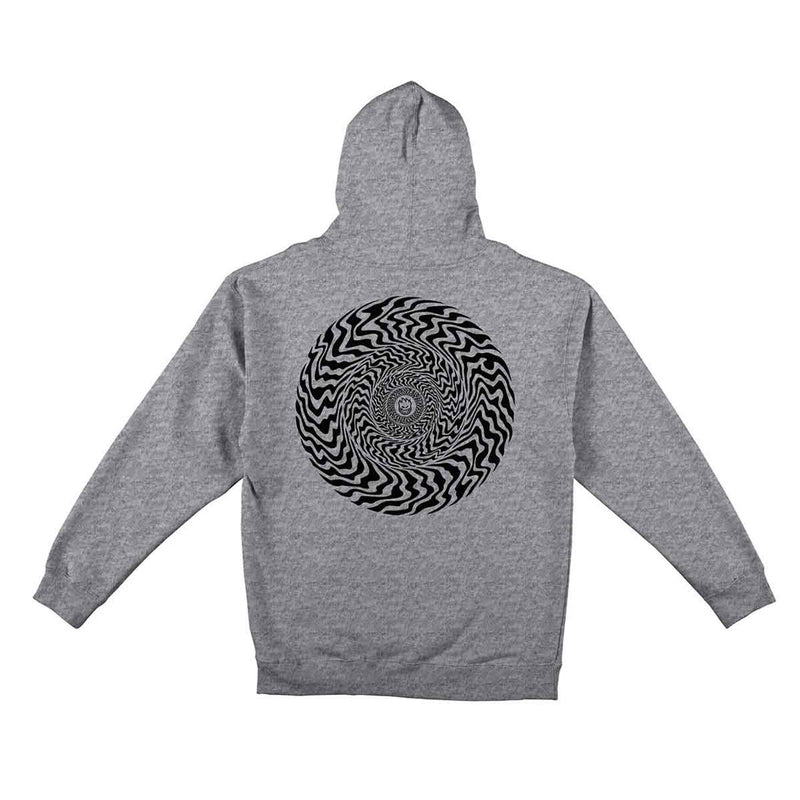 Spitfire 'Swirled Classic' Hoodie - Grey/Black-2