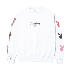 Color Bars x Playboy 'Happy Hour' L/S Tee - White-1