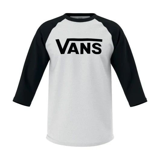 Vans 'Classic' Raglan Tee - White/Black-1
