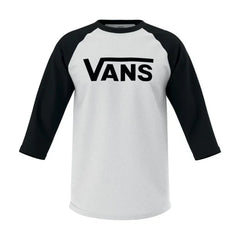 Vans 'Classic' Raglan Tee - White/Black-1