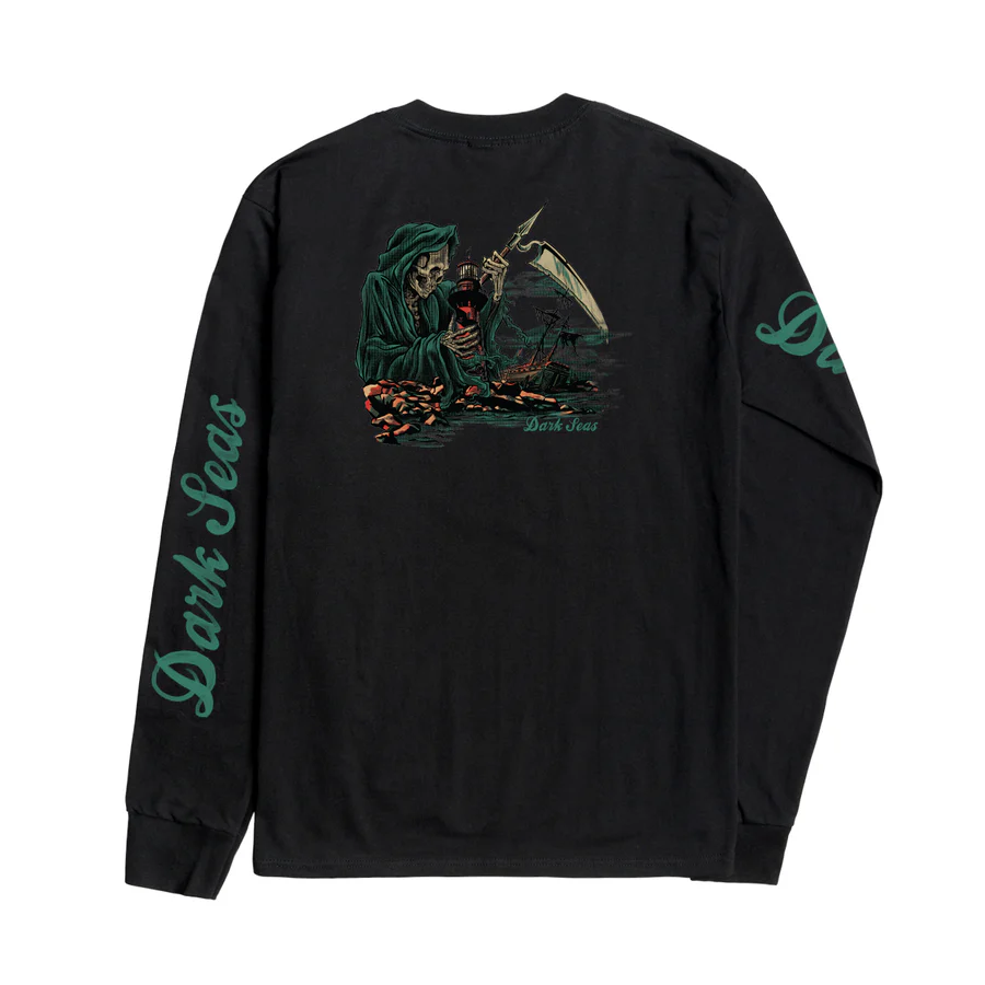 Dark Seas 'The Fallen' L/S Tee - Black-2
