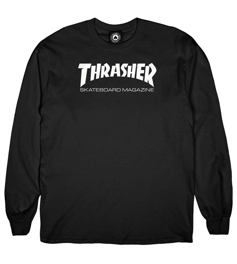Thrasher 'Mag Logo' L/S Tee - Black-1